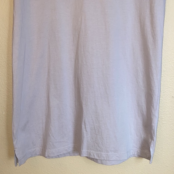 MADEWELL J.CREW Size SMALL Casual V-Neck T-Shirt Dress Lavender Gray Purple - Picture 4 of 13